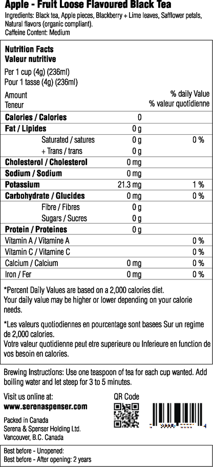 Apple - Fruit Loose Flavoured Black Tea