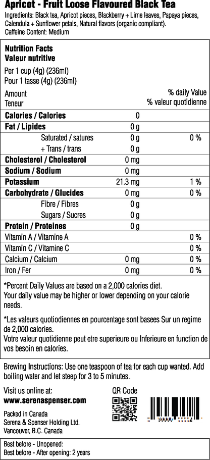 Apricot - Fruit Loose Flavoured Black Tea