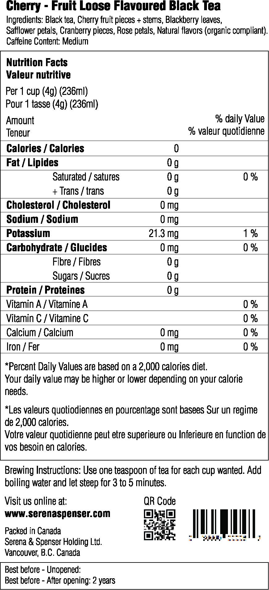 Cherry - Fruit Loose Flavoured Black Tea