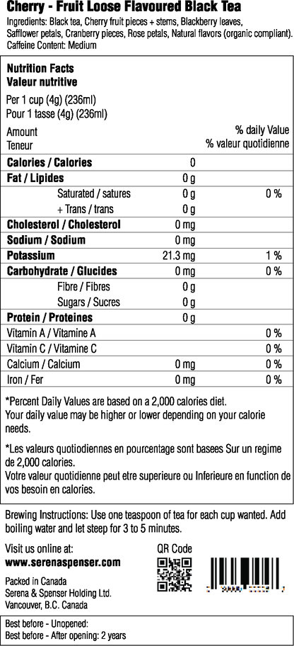 Cherry - Fruit Loose Flavoured Black Tea