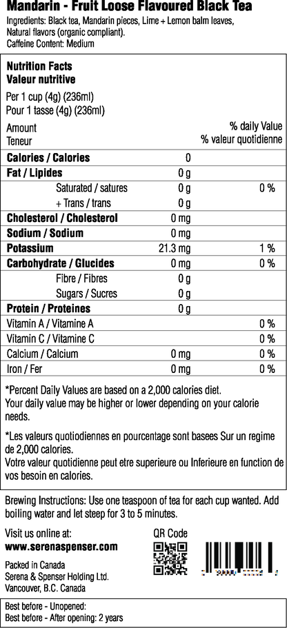 Mandarin - Fruit Loose Flavoured Black Tea