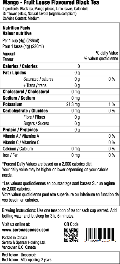 Mango - Fruit Loose Flavoured Black Tea