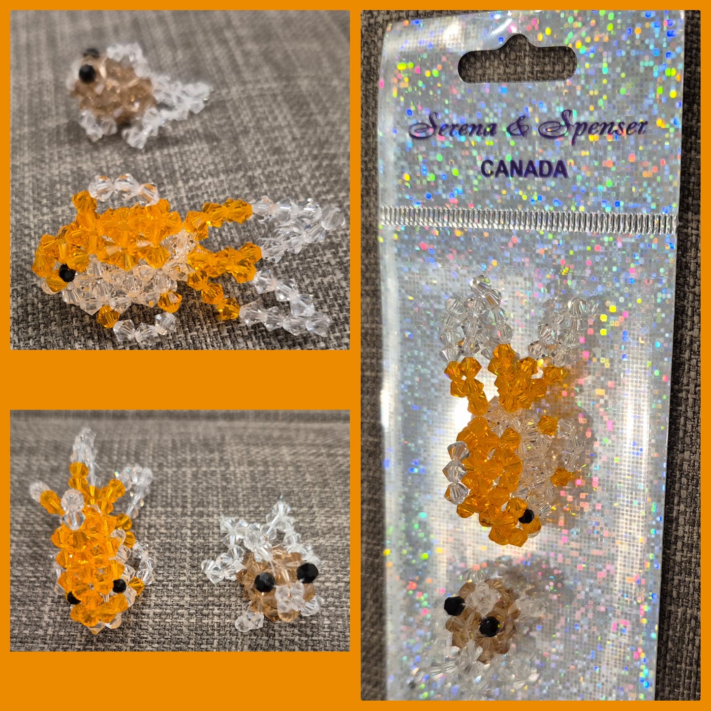 Crystal beans hand made product - Golden fish