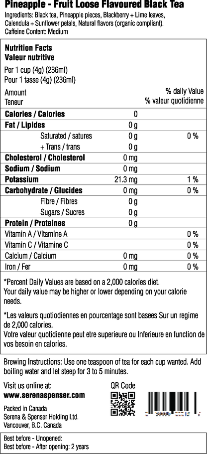 Pineapple - Fruit Loose Flavoured Black Tea